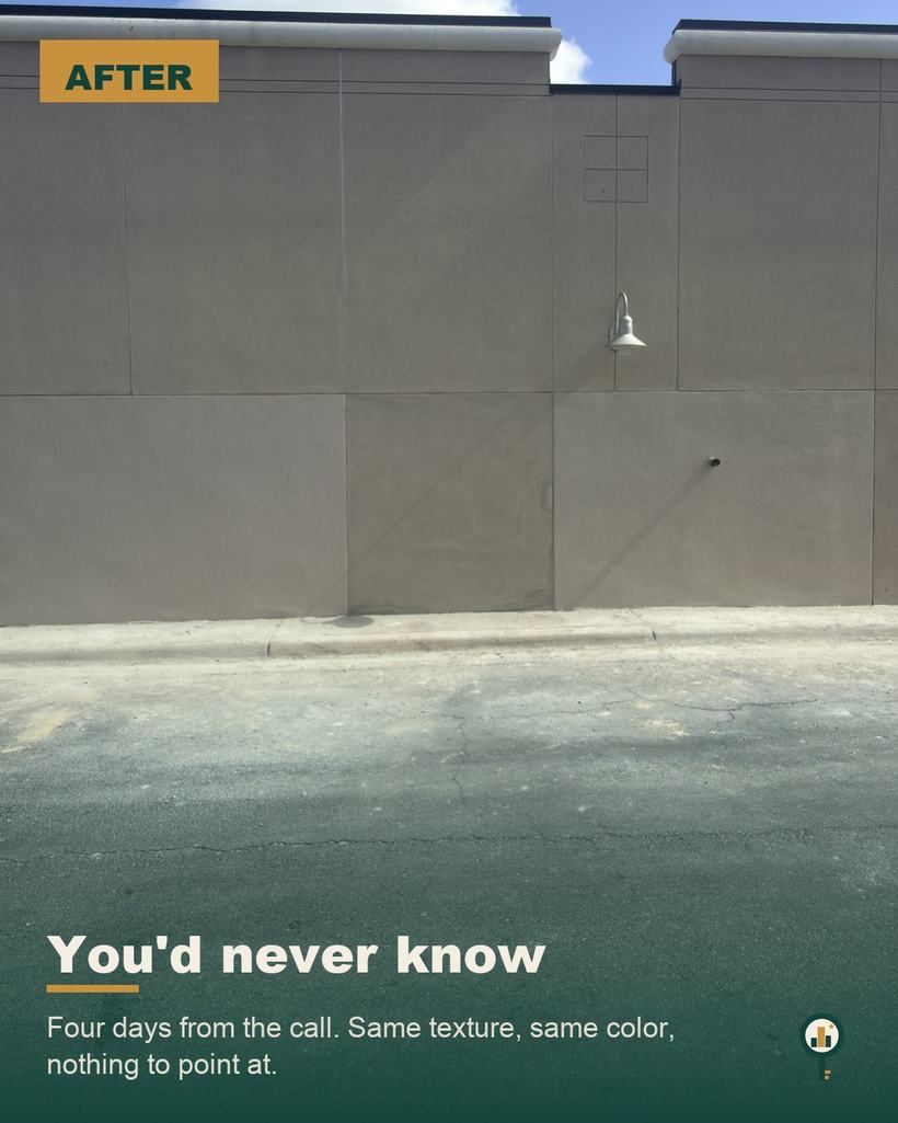 Vehicle impact repair on an occupied restaurant — slide 12
