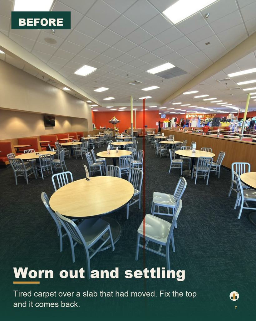 Restaurant slab repair and refresh — slide 2