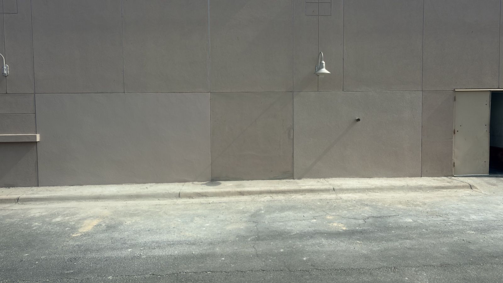 Exterior wall rebuilt after a vehicle impact